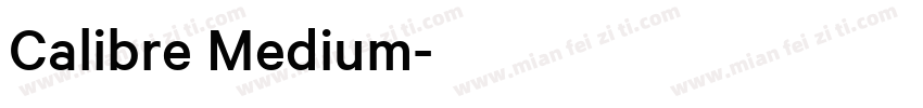Calibre Medium字体转换